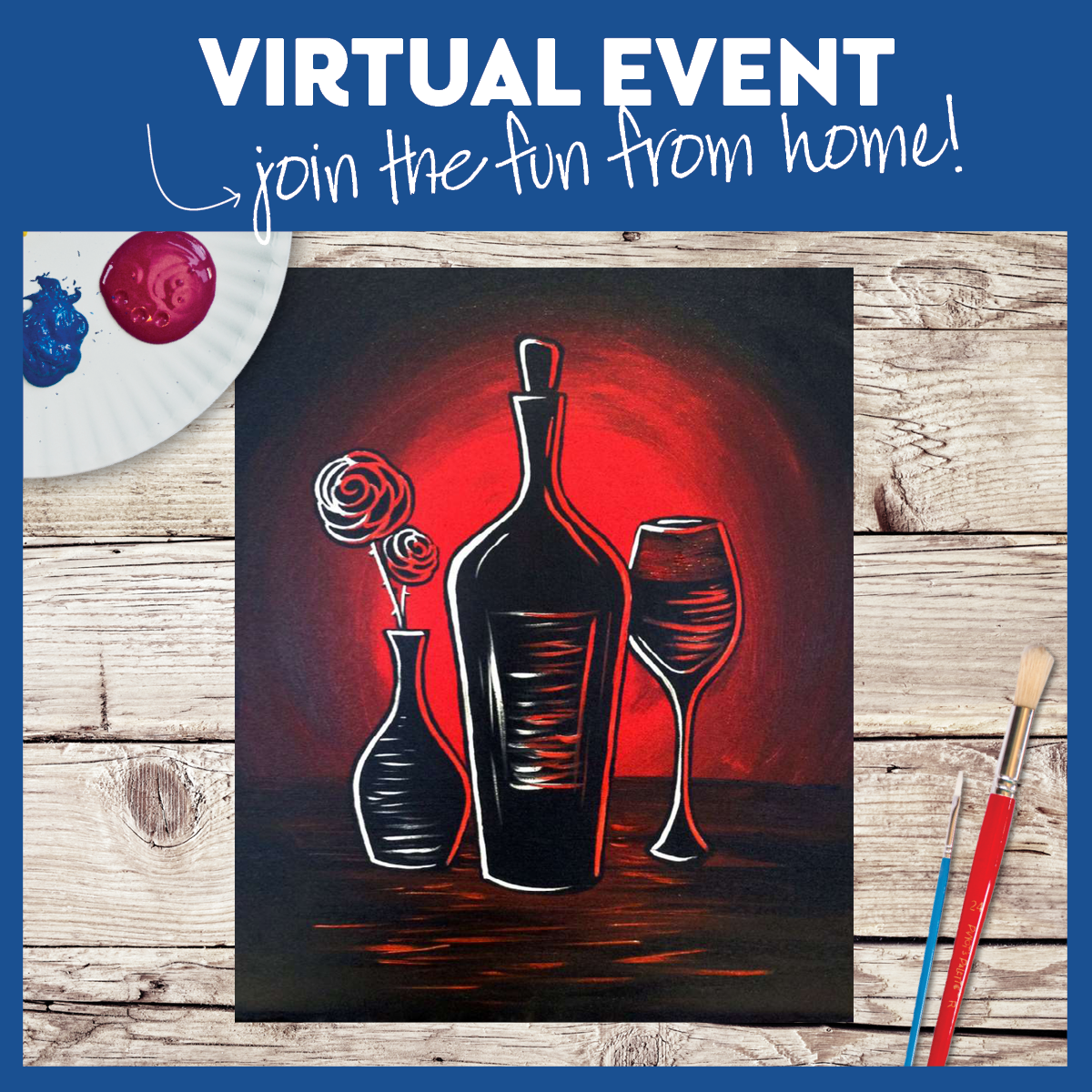 LIVE INTERACTIVE VIRTUAL CLASS - ART KIT INCLUDED (HAVE SUPPLIES? THEN IT'S ONLY $15!)